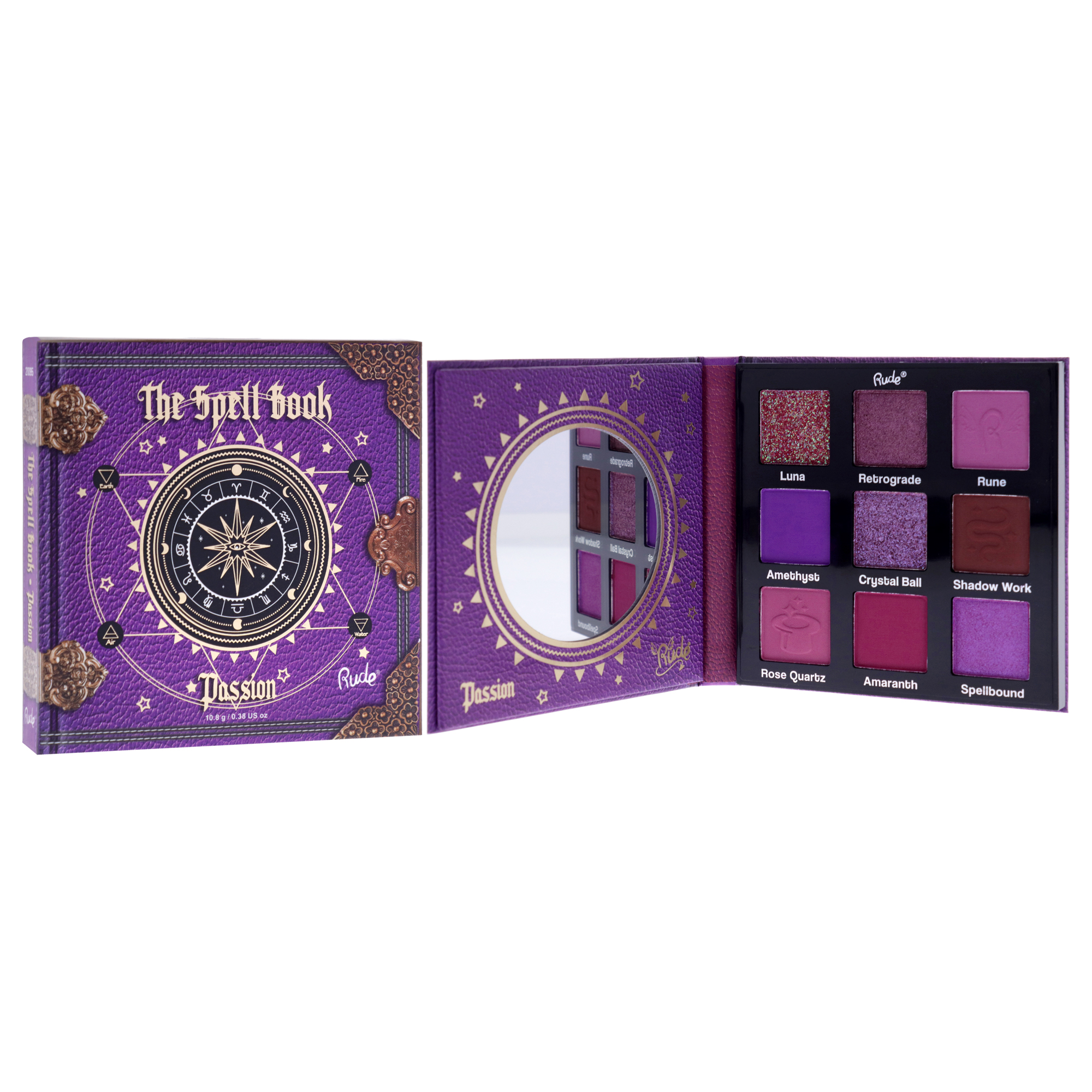 Foto 3 pulgar | Paleta De Sombras De Ojos Rude Cosmetics Spell Book Passion 11 Ml - Venta Internacional.