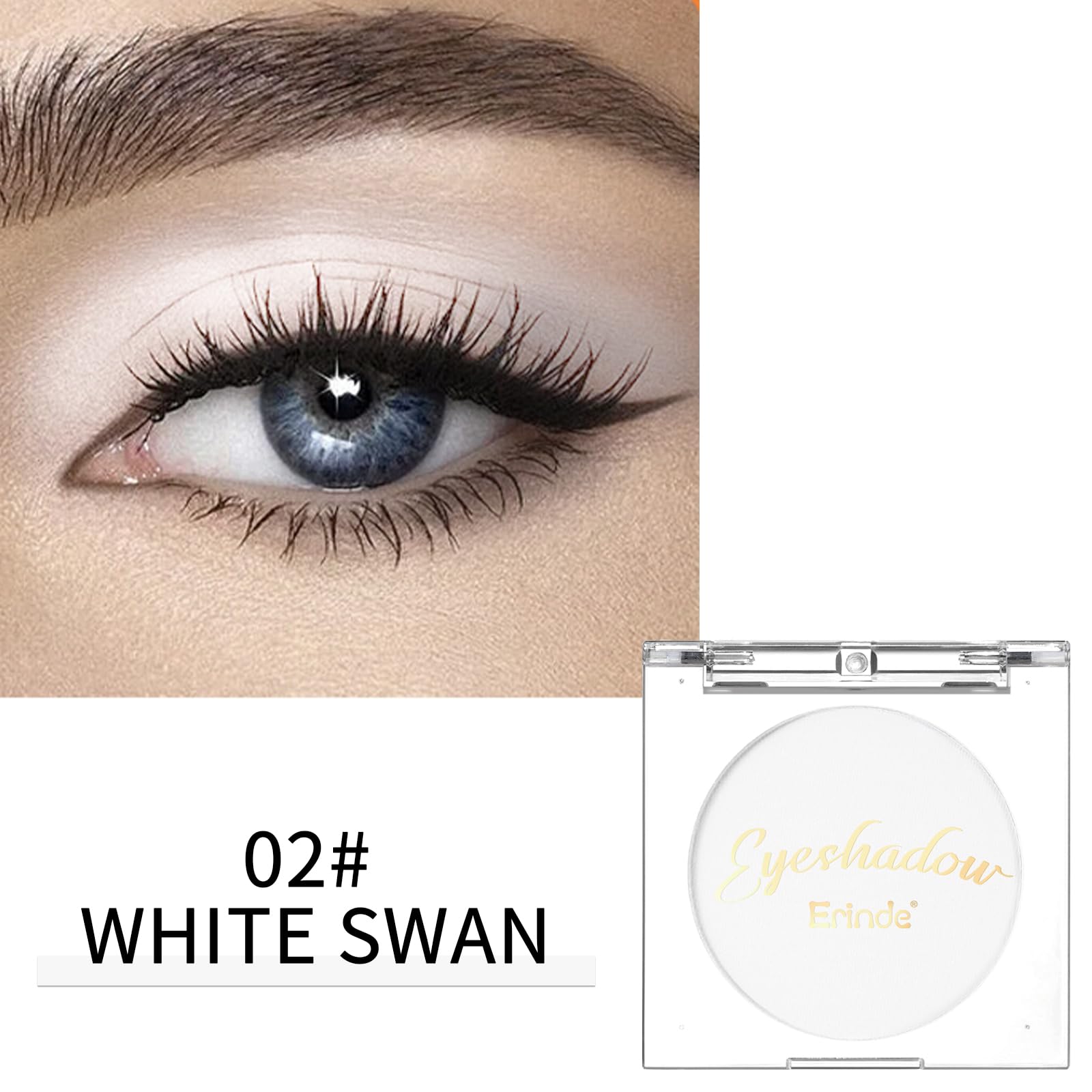 Foto 3 pulgar | Paleta De Sombras De Ojos Erinde Single White Matte Vegan 02# - Venta Internacional.