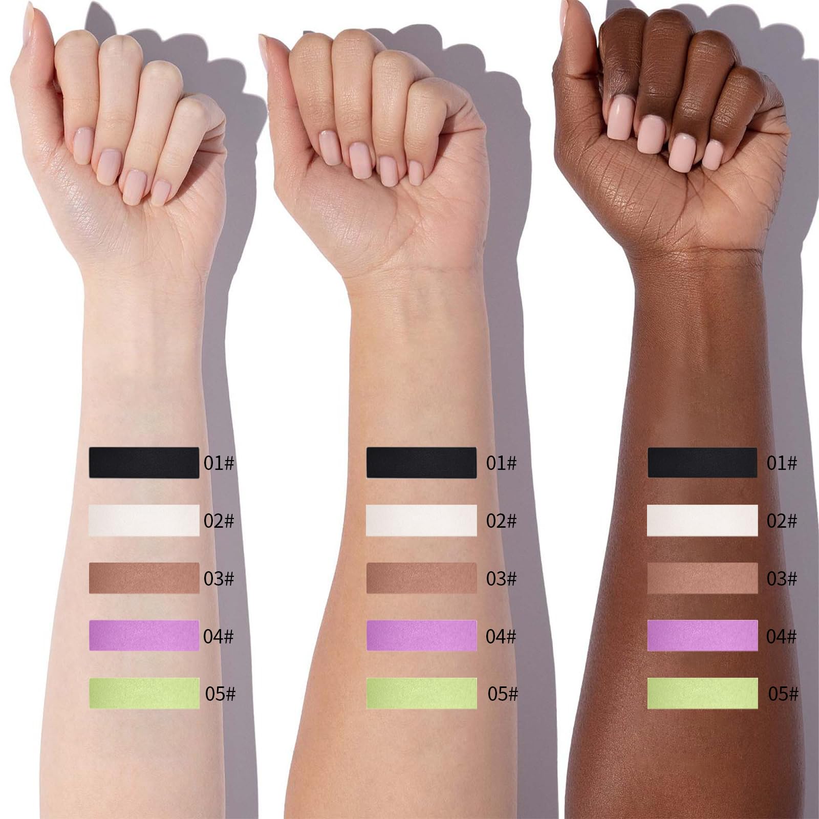 Foto 5 pulgar | Paleta De Sombras De Ojos Erinde Single White Matte Vegan 02# - Venta Internacional.