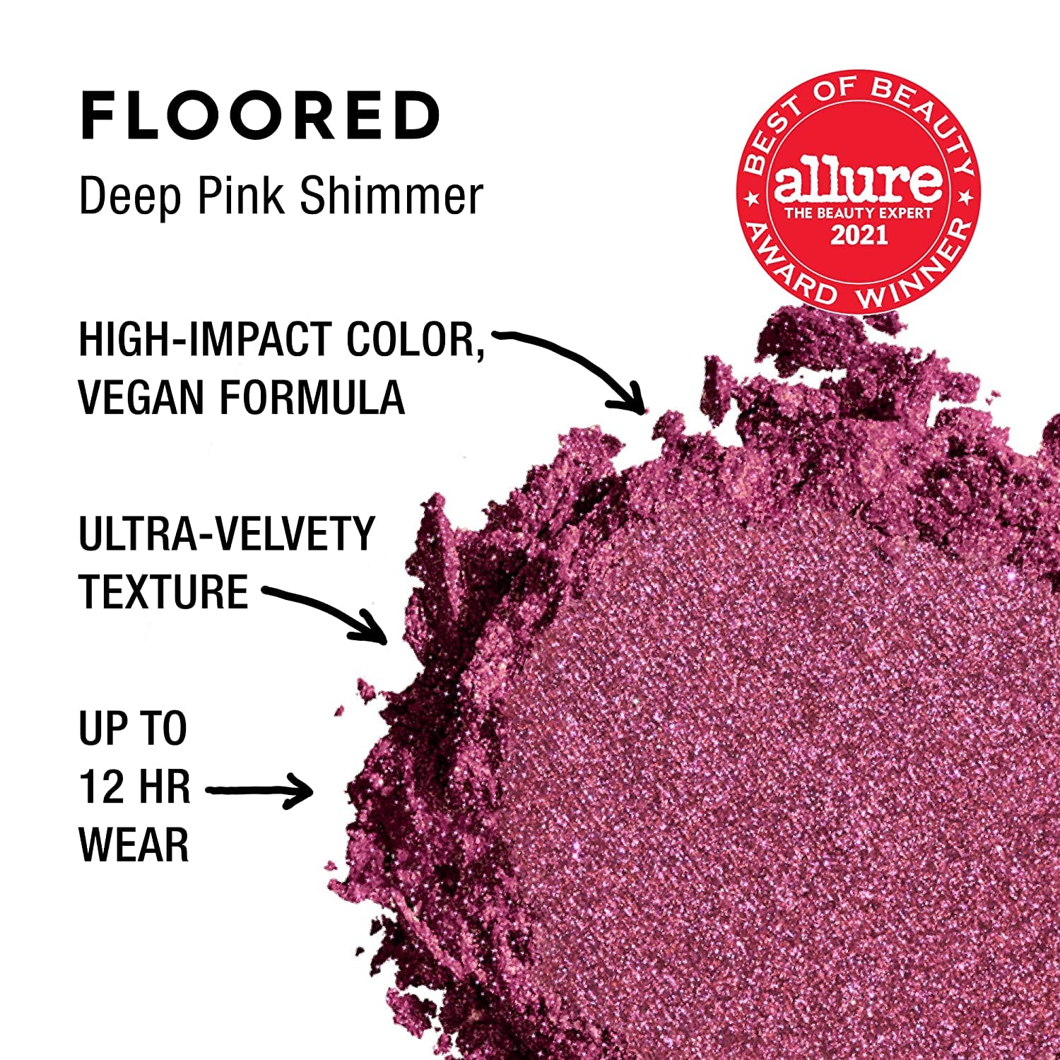 Foto 3 pulgar | Sombra De Ojos Compacta Urban Decay 24/7 Flored Deep Pink Shimmer - Venta Internacional.