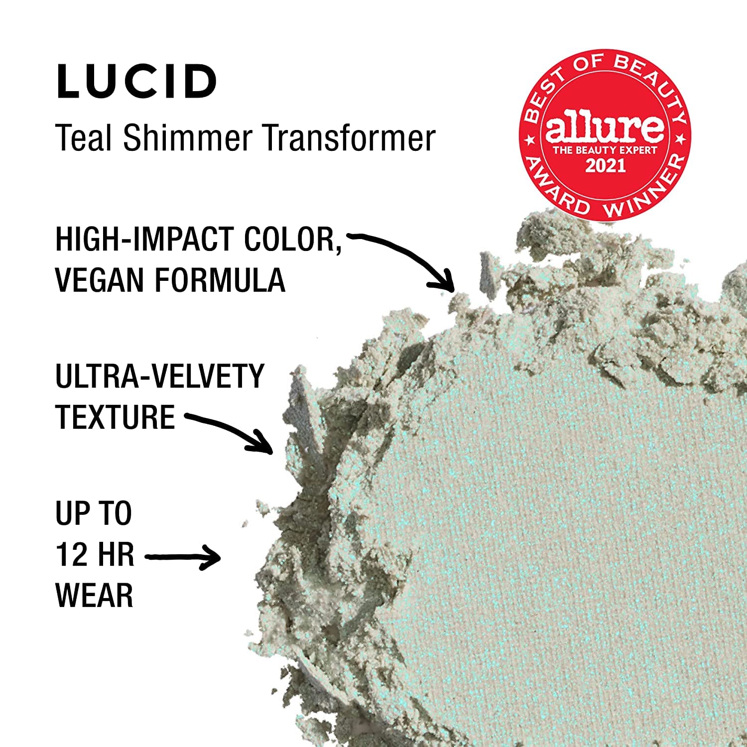 Foto 3 pulgar | Sombra De Ojos Compact Urban Decay 24/7 Lucid Teal Shimmer - Venta Internacional.