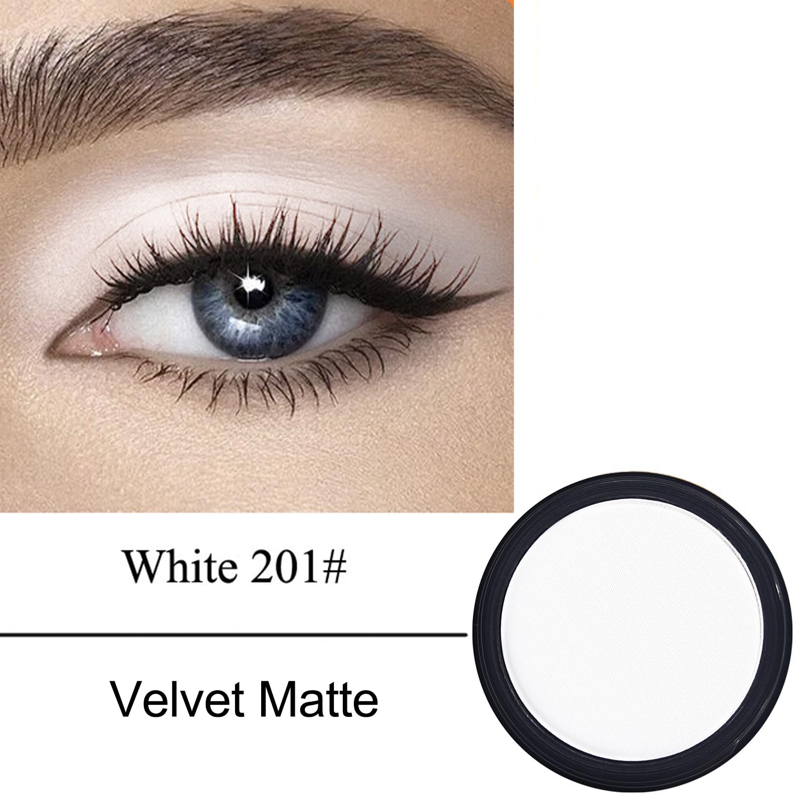 Foto 3 pulgar | Paleta De Sombras De Ojos Erinde White Matte Con Polvo Prensado - Venta Internacional.
