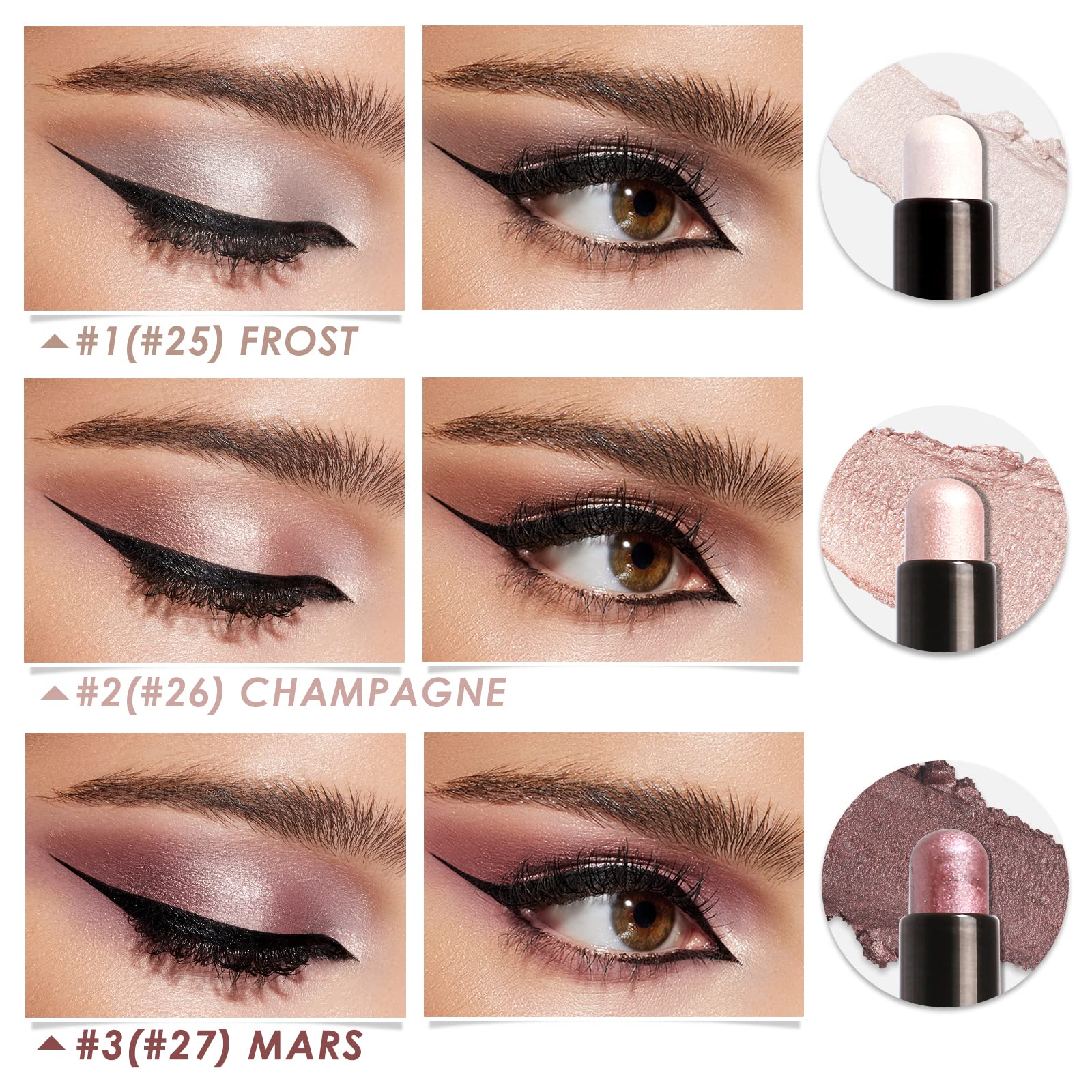 Foto 7 pulgar | Lápiz Delineador y Sombra de Ojos Focallure 2 En 1 Shimmer Fa38-11116-123 - Venta Internacional