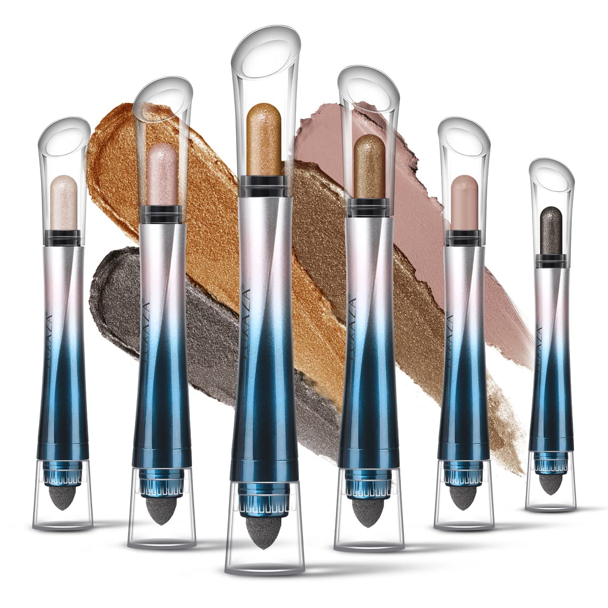 Foto 1 | Sombra De Ojos Luxaza 24h Longwear Mate/marrón Metalizado Crema - Venta Internacional.