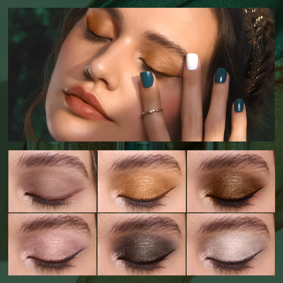 Foto 2 | Sombra De Ojos Luxaza 24h Longwear Mate/marrón Metalizado Crema - Venta Internacional.