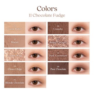 Foto 6 | Paleta De Sombras De Ojos Dasique Shadow Palette #11 Chocolate Fudge 10,5 G - Venta Internacional.