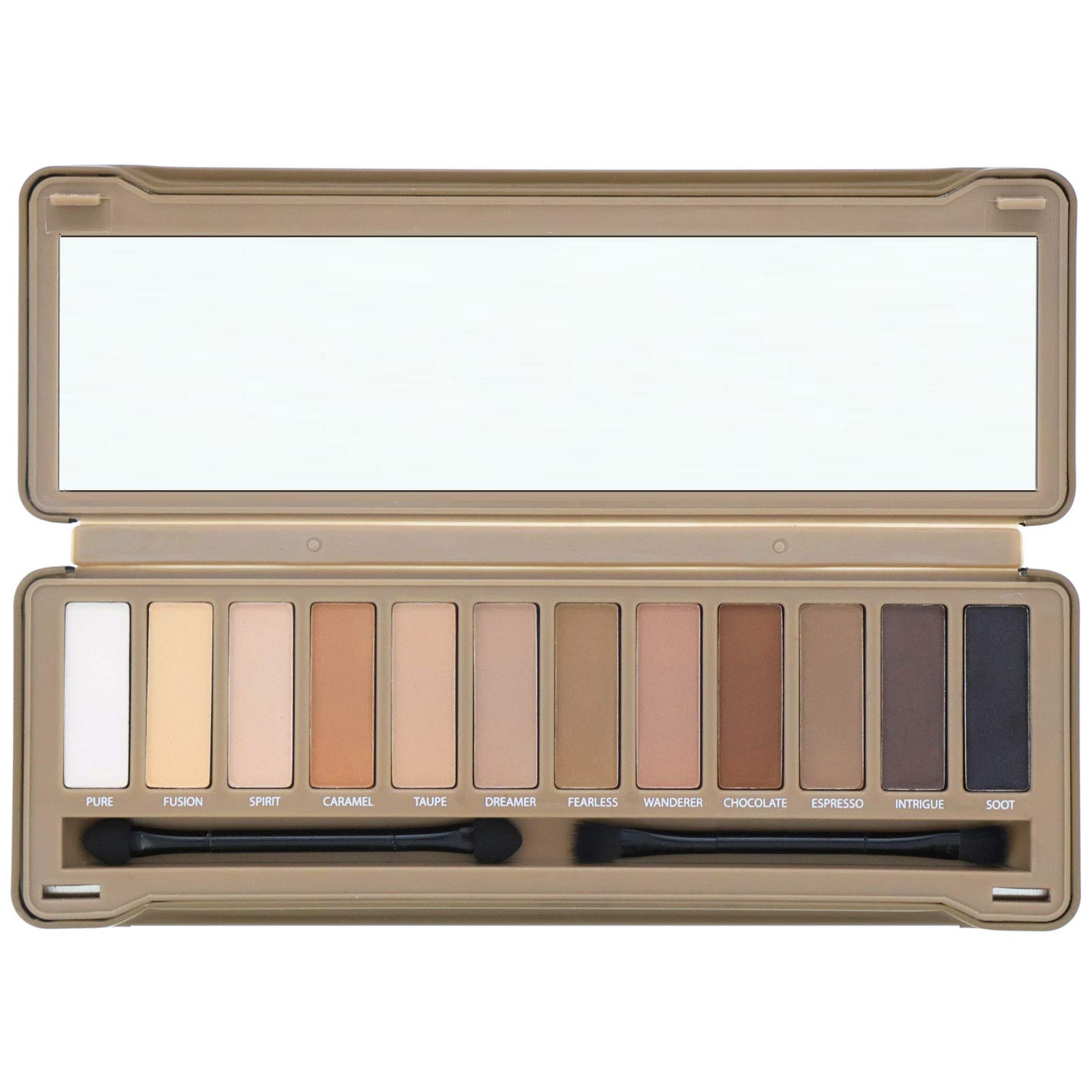 Foto 3 pulgar | Paleta De Sombras De Ojos Bys 12 Tonos Mate Con Espejo Y Aplicador - Venta Internacional.