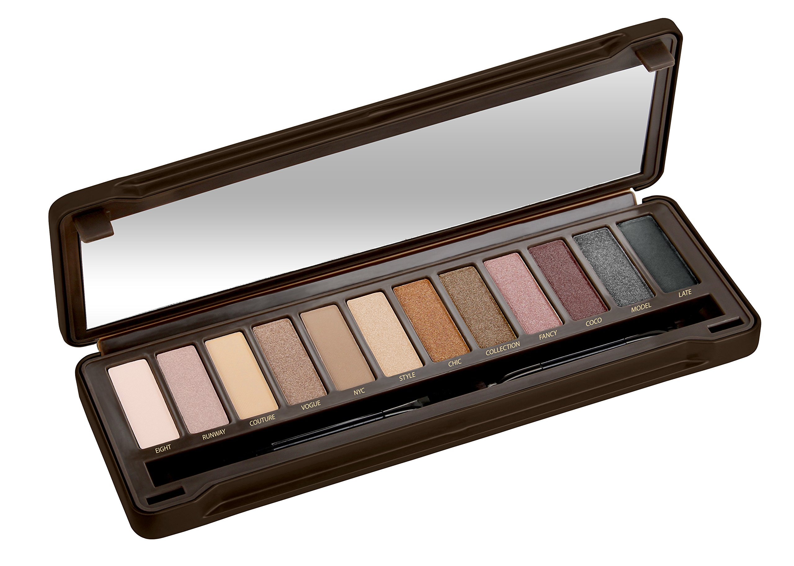 Foto 5 pulgar | Paleta De Sombras De Ojos Bys 12 Color Nude Con Espejo Y Aplicadores - Venta Internacional.