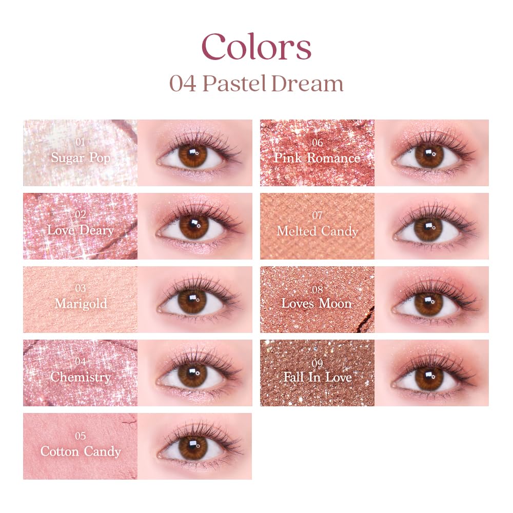 Foto 8 pulgar | Paleta De Sombras De Ojos Dasique Shadow Palette #04 Pastel Dream - Venta Internacional.