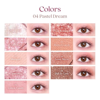 Foto 7 | Paleta De Sombras De Ojos Dasique Shadow Palette #04 Pastel Dream - Venta Internacional.
