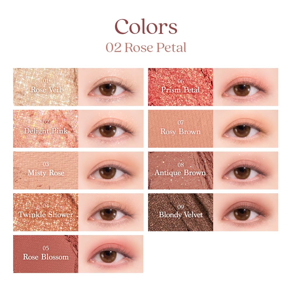 Foto 7 pulgar | Paleta De Sombras De Ojos Dasique Shadow Palette #02 Rose Petal - Venta Internacional.