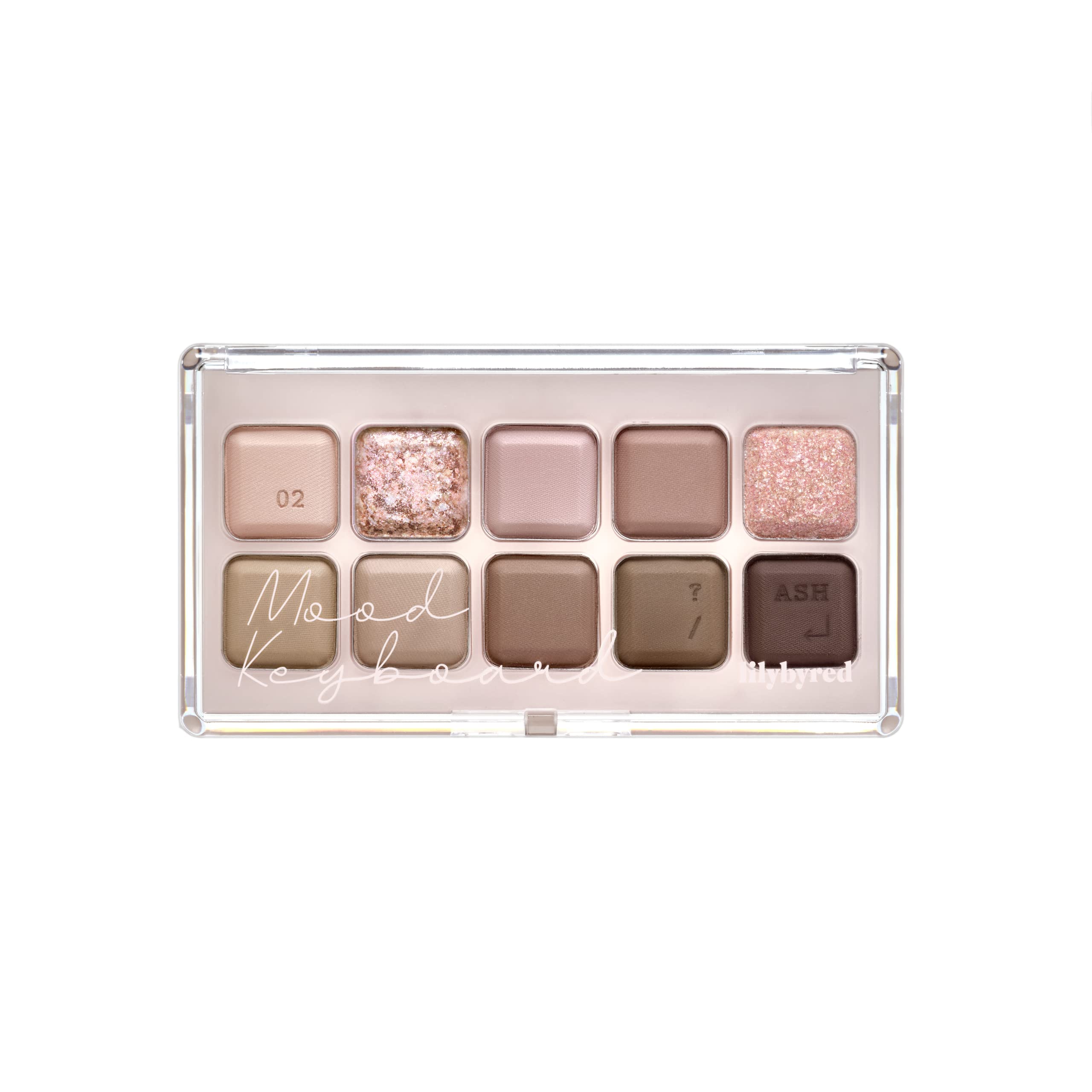 Paleta De Sombras De Ojos Lilybyred Mood Keyboard 02 Ash Mauve - Venta Internacional.