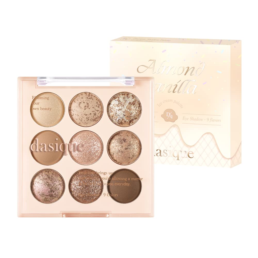 Foto 1 | Paleta De Sombras Dasique Almond Vanilla Vegan Con 9 Tonos - Venta Internacional.