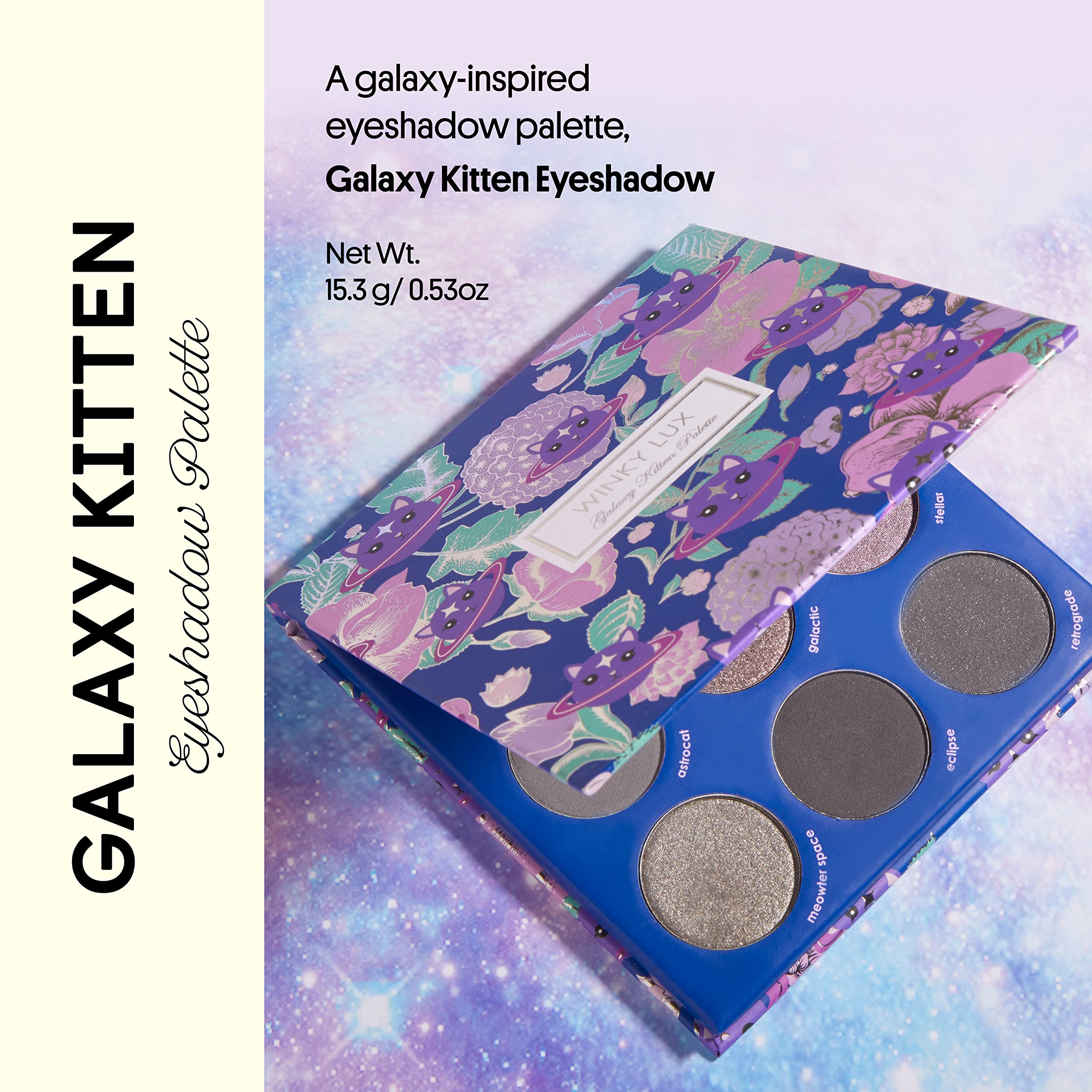 Foto 3 pulgar | Paleta De Sombras De Ojos Winky Lux Galaxy Kitten Classic Grey - Venta Internacional.