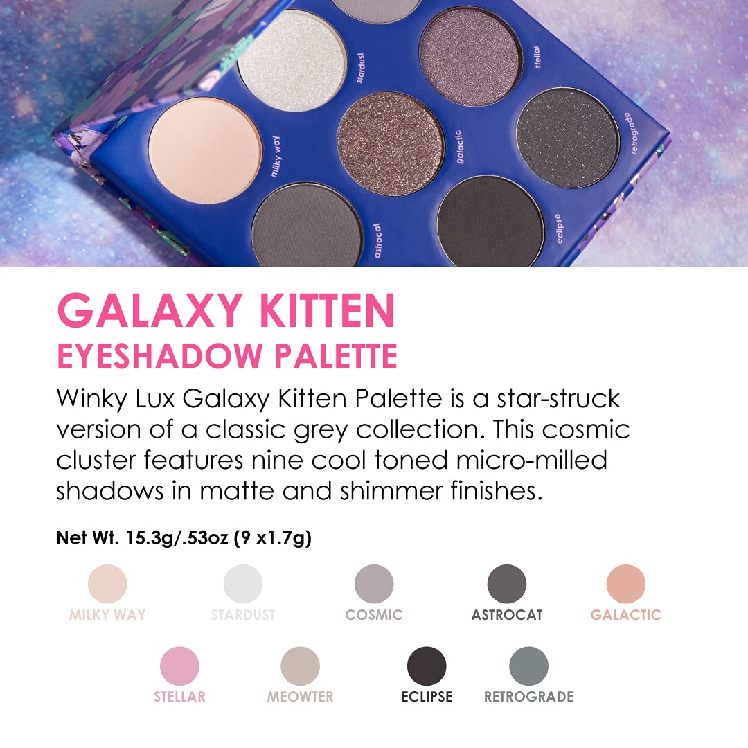 Foto 5 pulgar | Paleta De Sombras De Ojos Winky Lux Galaxy Kitten Classic Grey - Venta Internacional.