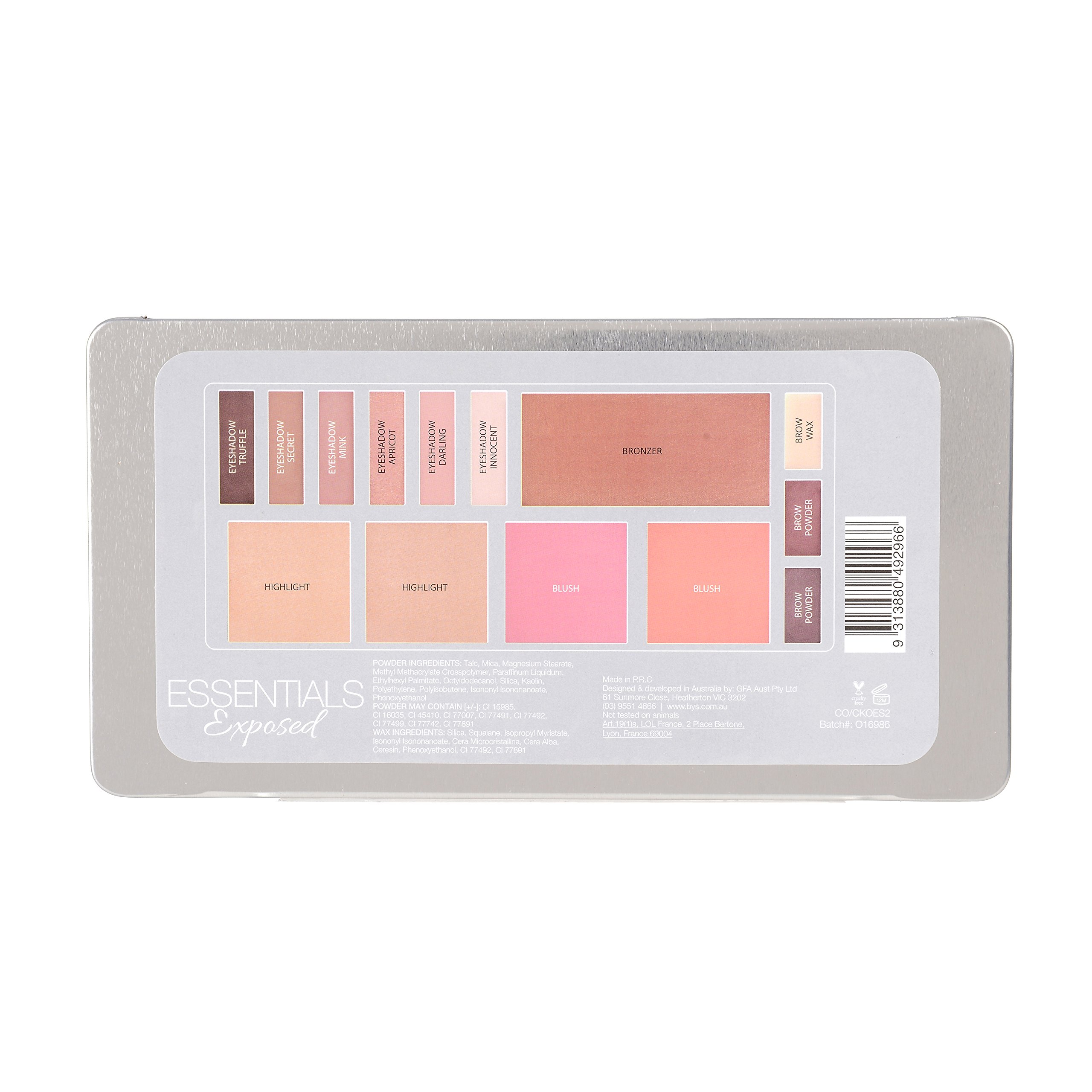 Foto 5 pulgar | Set De Maquillaje Bys Essentials Exposed 5 En 1, Paleta De Cejas Para Rostro Y Ojos - Venta Internacional.