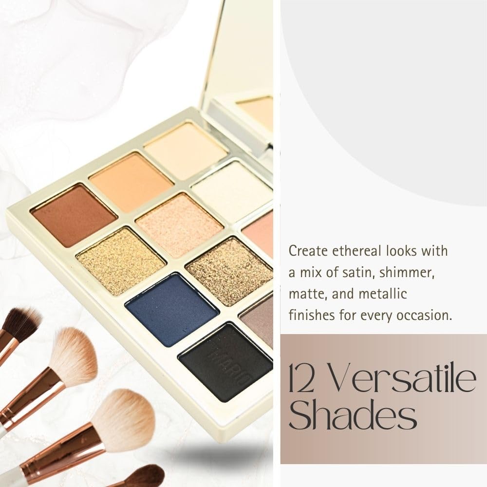 Foto 3 pulgar | Paleta De Sombras De Ojos Y Maquillaje De Mario Ethereal Eyes Moonlight - Venta Internacional.