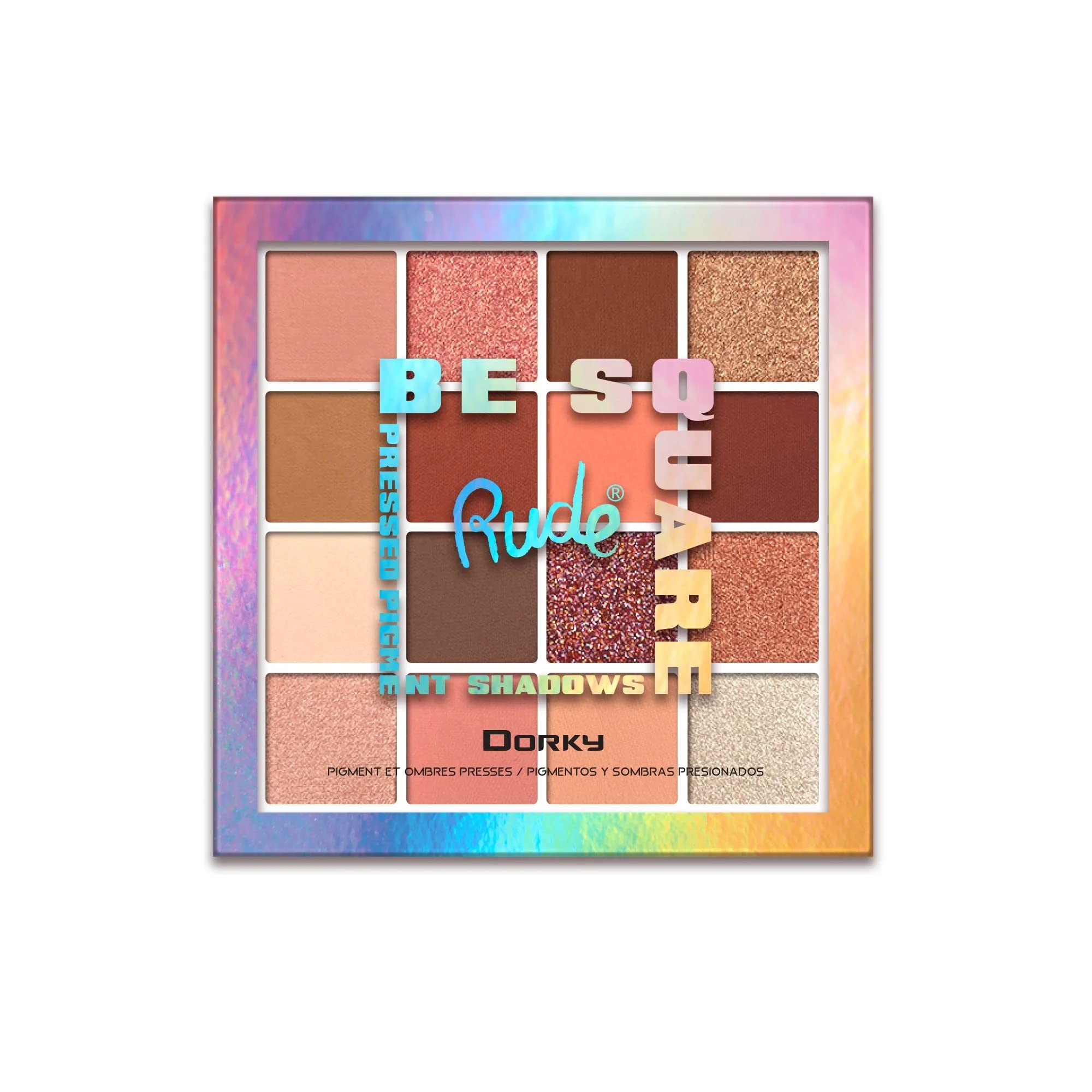 Foto 2 pulgar | Maquillaje Rude Be Square Pressed Pigmentos Y Sombras Dorky, 22 Ml - Venta Internacional.