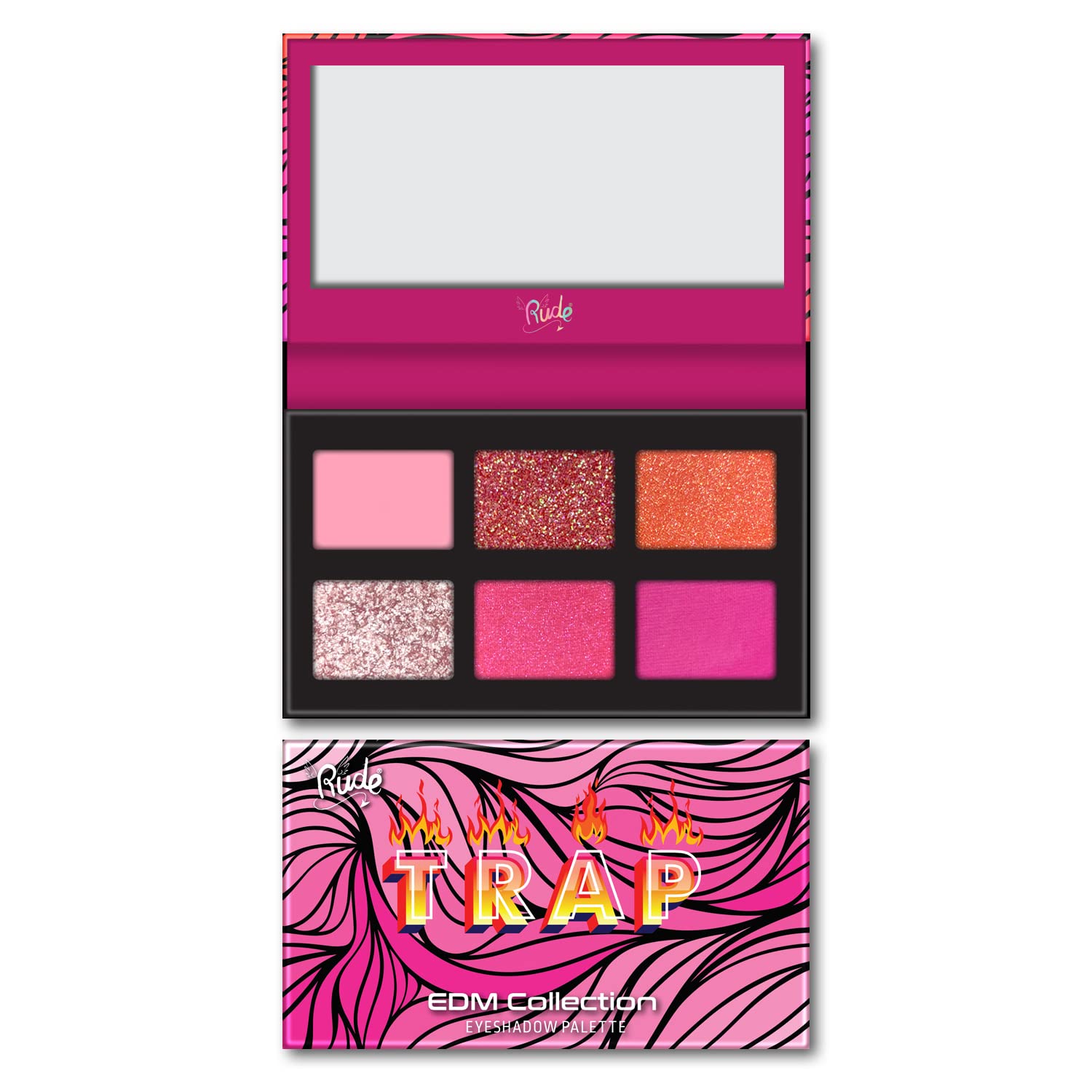 Foto 2 pulgar | Sombra De Ojos Rude Cosmetics Edm Collection Trap Para Mujer, 6 Ml - Venta Internacional.