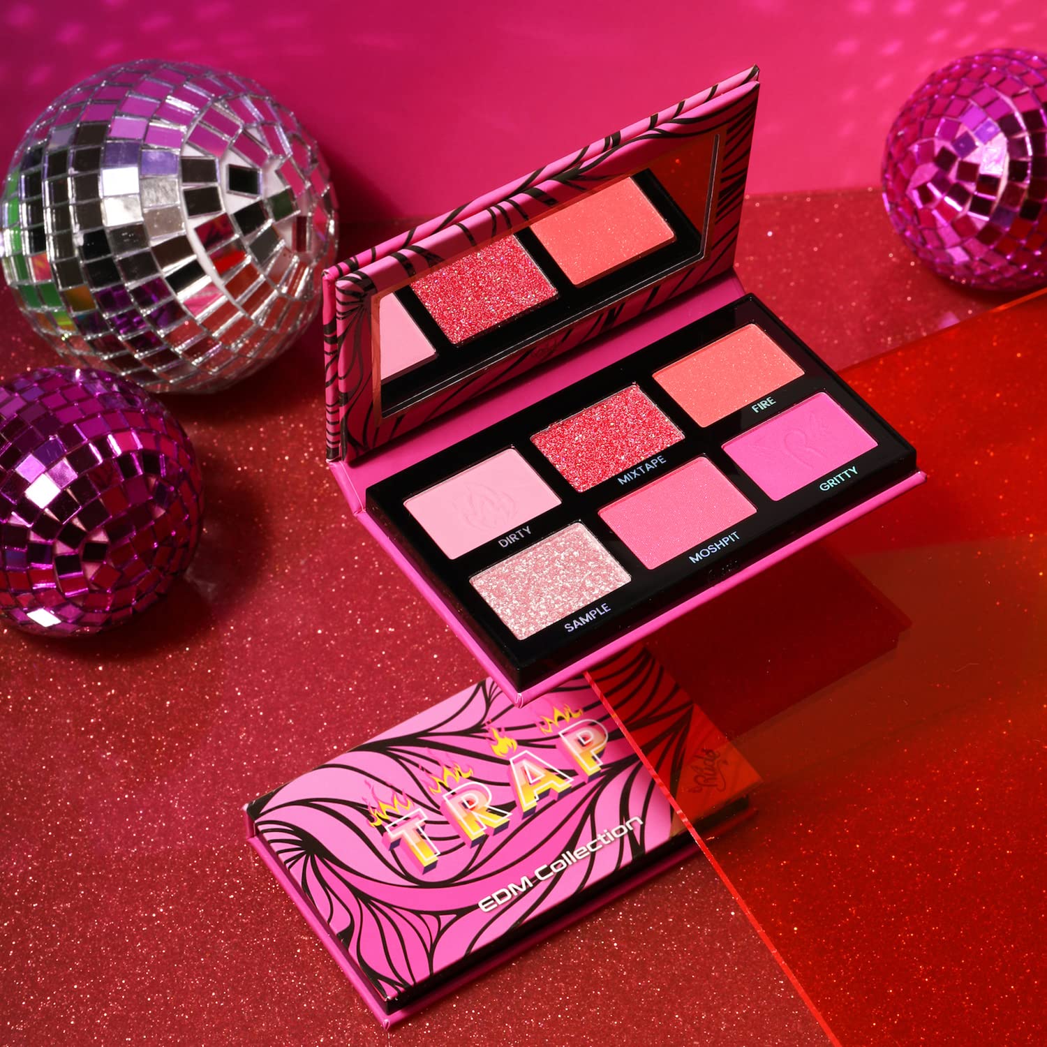 Foto 3 pulgar | Sombra De Ojos Rude Cosmetics Edm Collection Trap Para Mujer, 6 Ml - Venta Internacional.