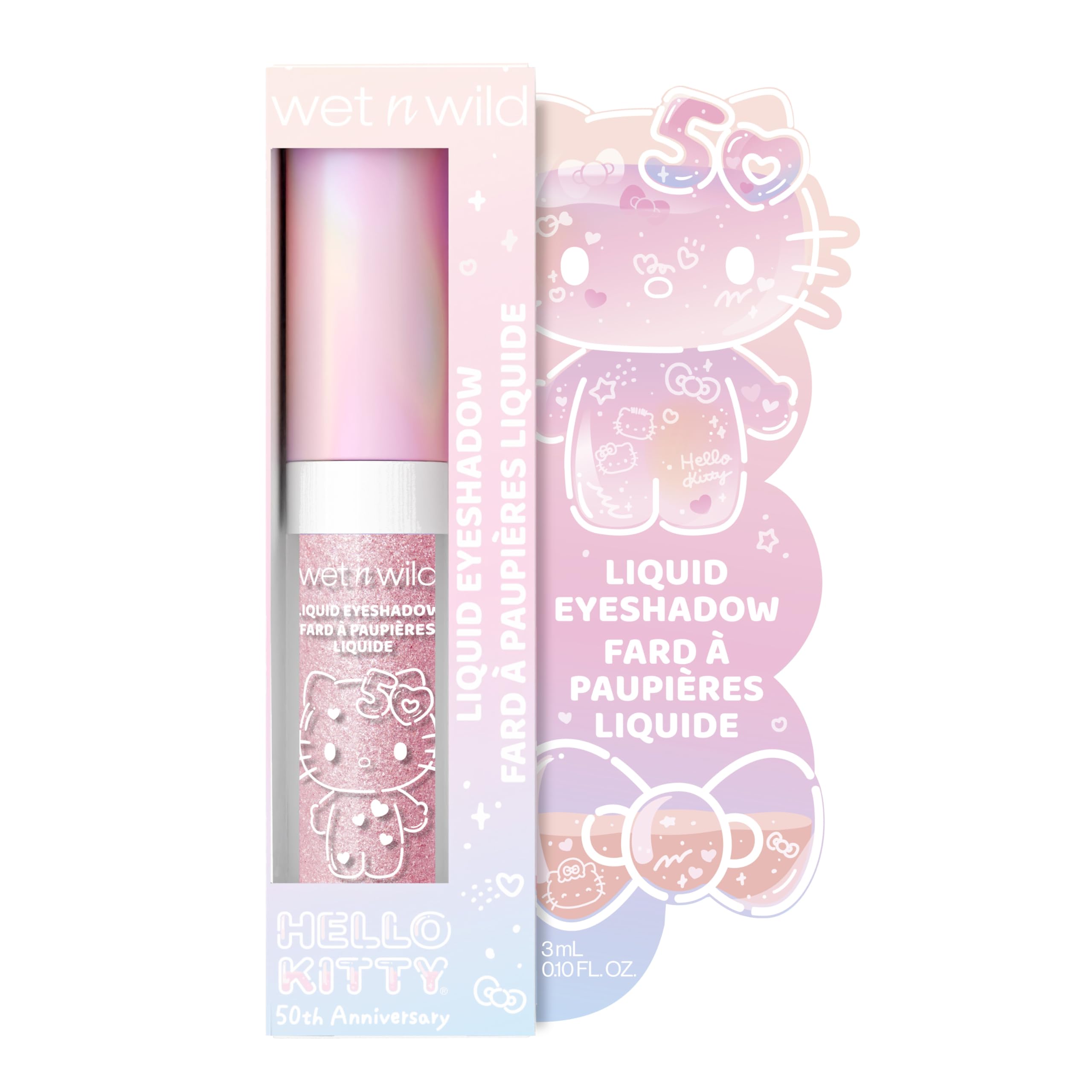 Foto 5 pulgar | Sombra De Ojos Líquida Húmeda Y Salvaje Hello Kitty Shimmery Pink - Venta Internacional.