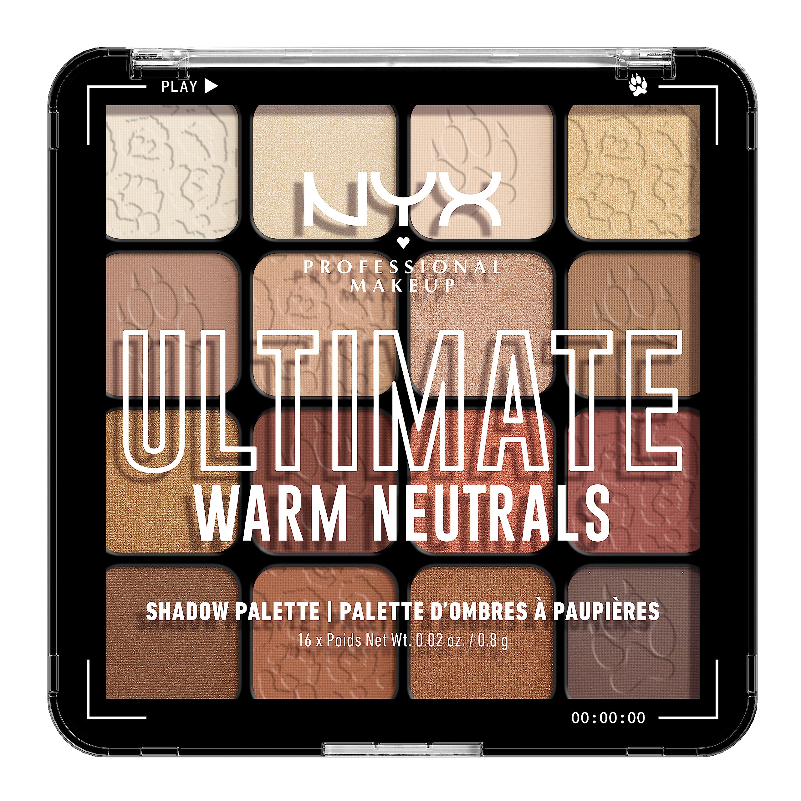 Paleta De Sombras De Ojos Nyx Professional Makeup Ultimate Shadow - Venta Internacional.