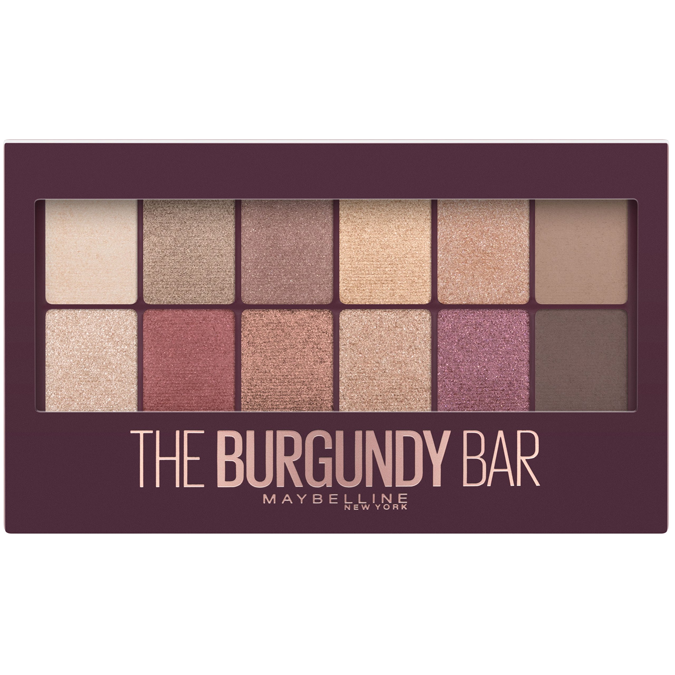 Paleta De Sombras De Ojos Maybelline The Burgundy Bar - Venta Internacional.