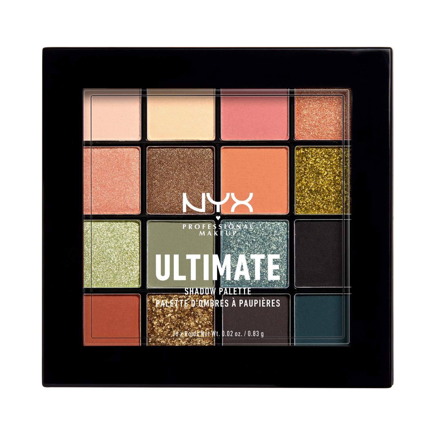 Paleta De Sombras De Ojos Nyx Professional Ultimate Utopia 16 Tonos - Venta Internacional.