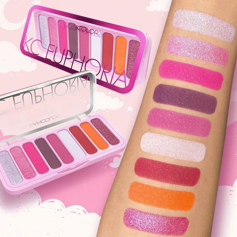 Foto 3 pulgar | Paleta De Sombras Kleancolor Joy Kc Euphoria Con 9 Tonos 9,9 G - Venta Internacional.