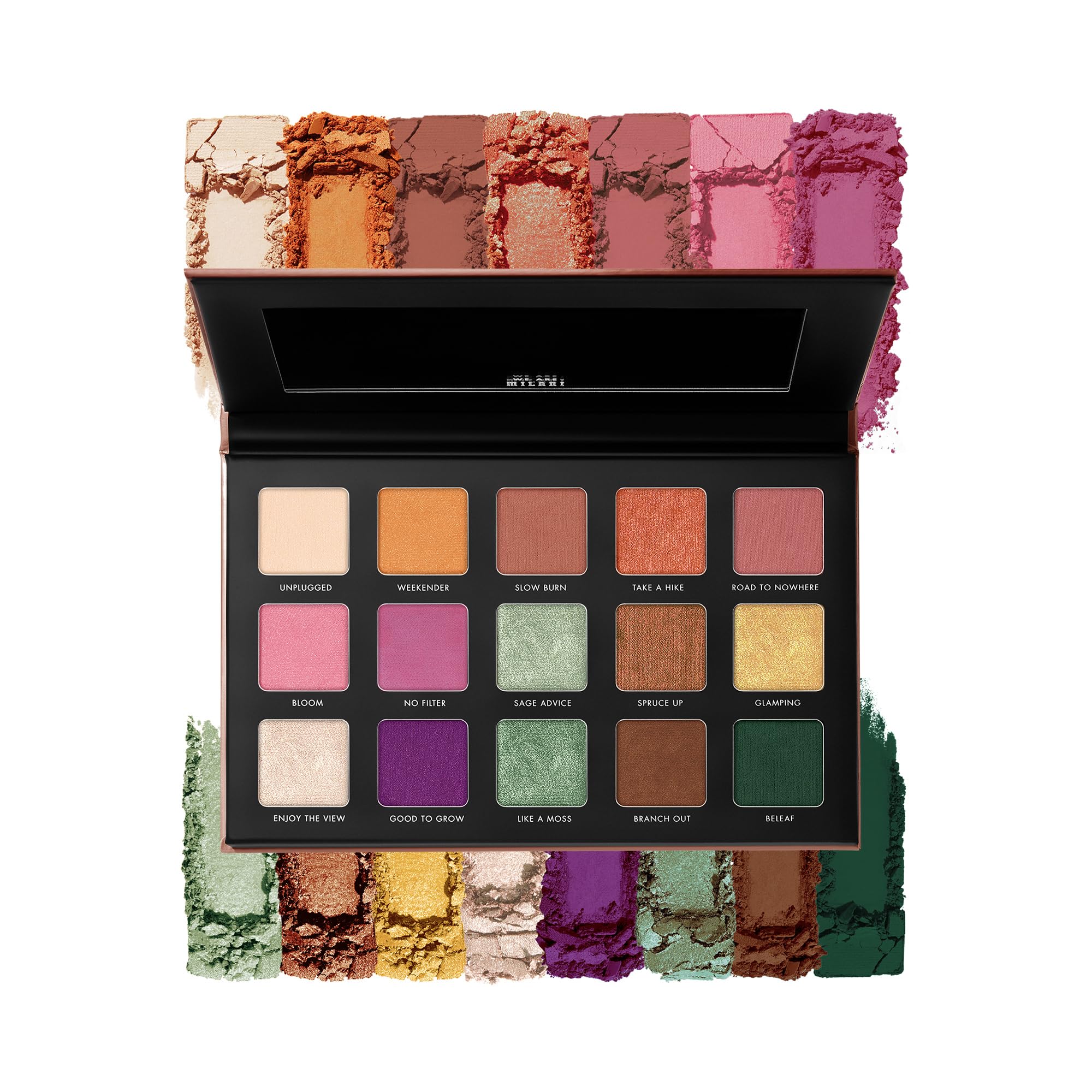 Paleta De Sombras De Ojos Milani Gilded Terra Con 15 Tonos - Venta Internacional.