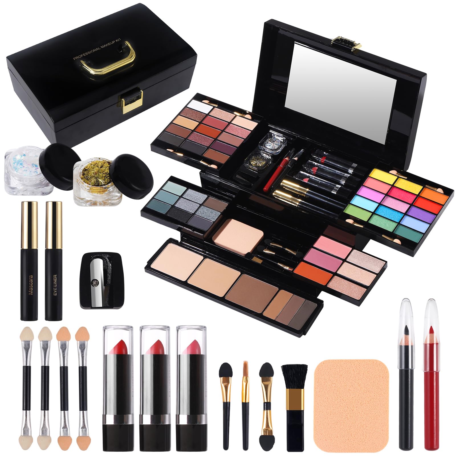 Foto 2 pulgar | Kit De Maquillaje Morneca Professional 60 Colores Con Espejo Para Mujer - Venta Internacional.