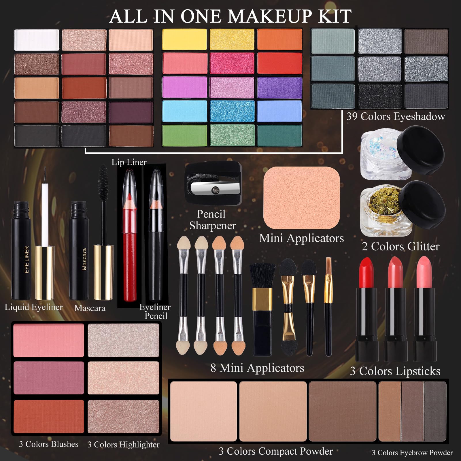 Foto 3 pulgar | Kit De Maquillaje Morneca Professional 60 Colores Con Espejo Para Mujer - Venta Internacional.