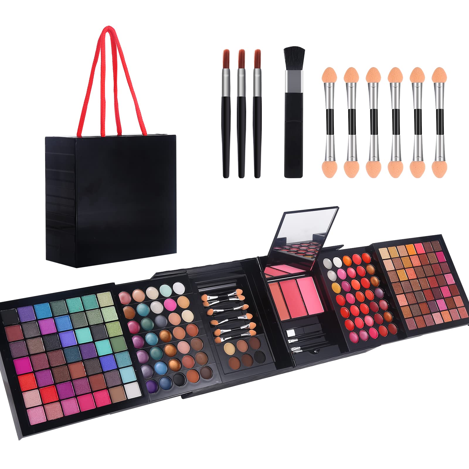 Foto 2 pulgar | Kit De Maquillaje Morneca 177 Colores Con Espejo Para Mujeres Y Niñas - Venta Internacional.