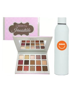 Foto 1 | Paleta De Sombras Irresistible Beauty Creations 15 Tonos + Termo De Agua De Regalo Güish
