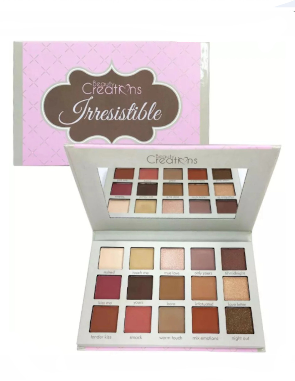 Foto 2 | Paleta De Sombras Irresistible Beauty Creations 15 Tonos + Termo De Agua De Regalo Güish