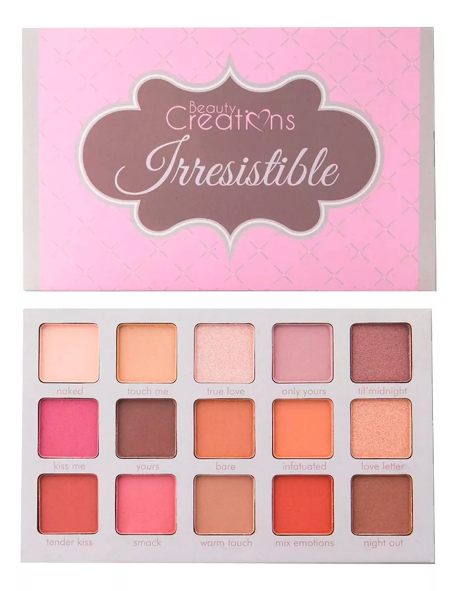 Foto 5 pulgar | Paleta De Sombras Irresistible Beauty Creations 15 Tonos + Termo De Agua De Regalo Güish