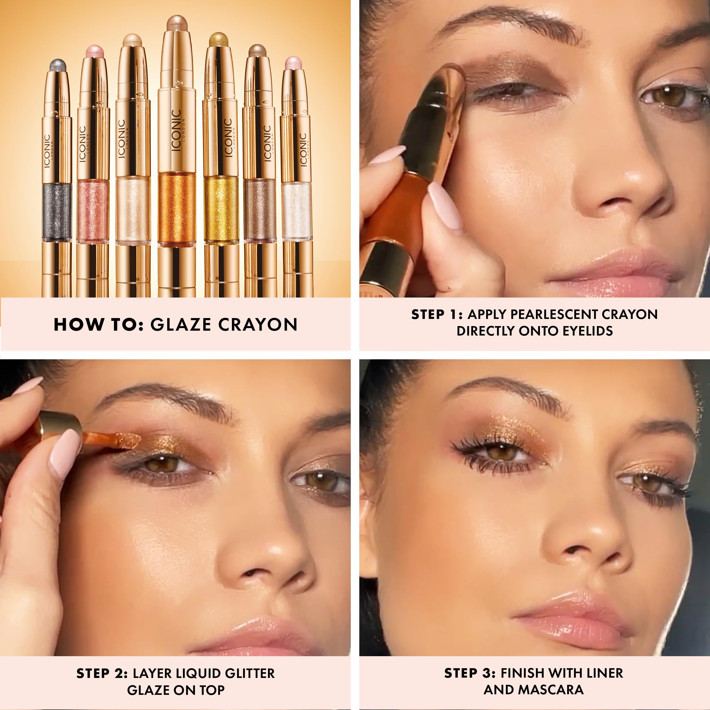 Foto 7 pulgar | Lápiz De Sombra De Ojos Iconic London Glaze Onyx, 27 Ml, Vegano - Venta Internacional.