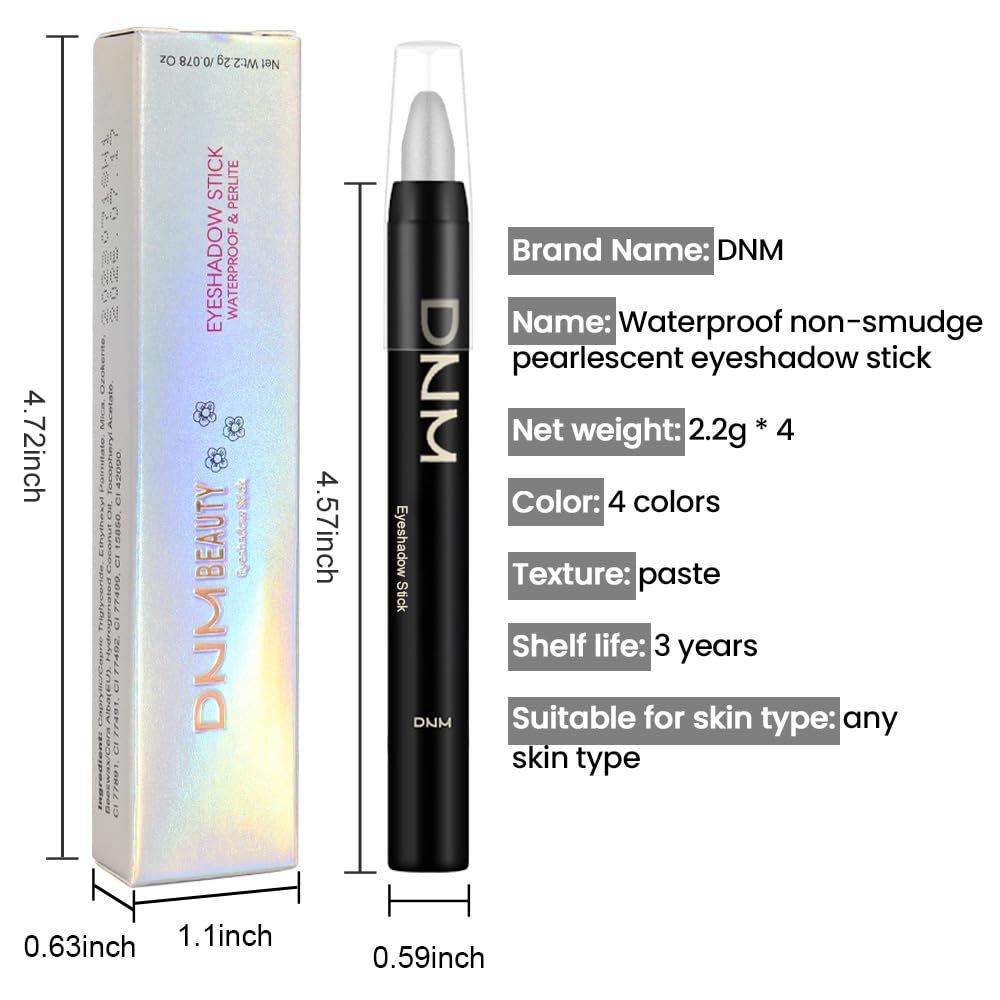 Foto 6 | Set De Sombras De Ojos En Crema Kaely, 4 Unidades, Para Ojos Impermeables - Venta Internacional.