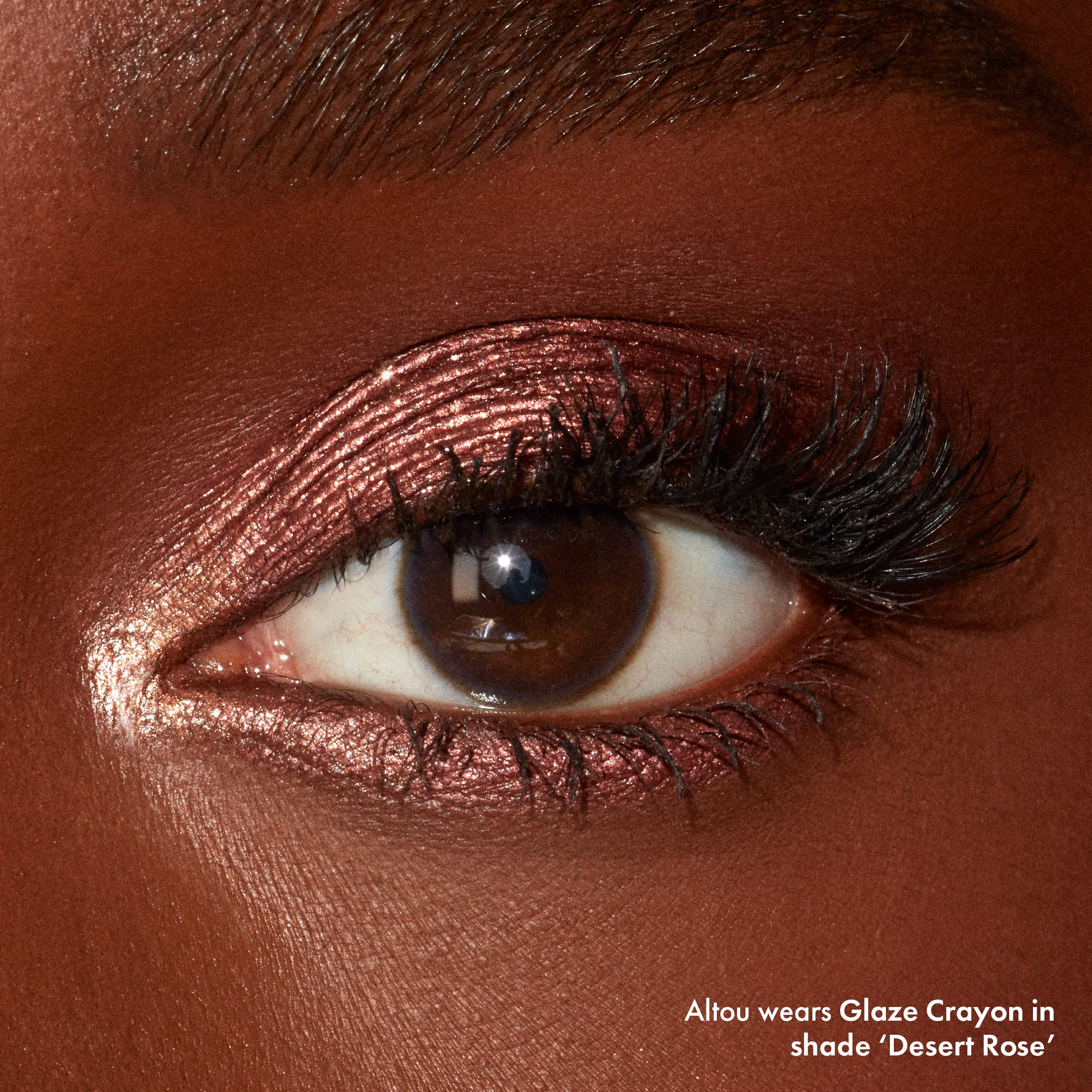 Foto 4 pulgar | Lápiz De Sombra De Ojos Iconic London Glaze Crayon Desert Rose, 27 Ml - Venta Internacional.