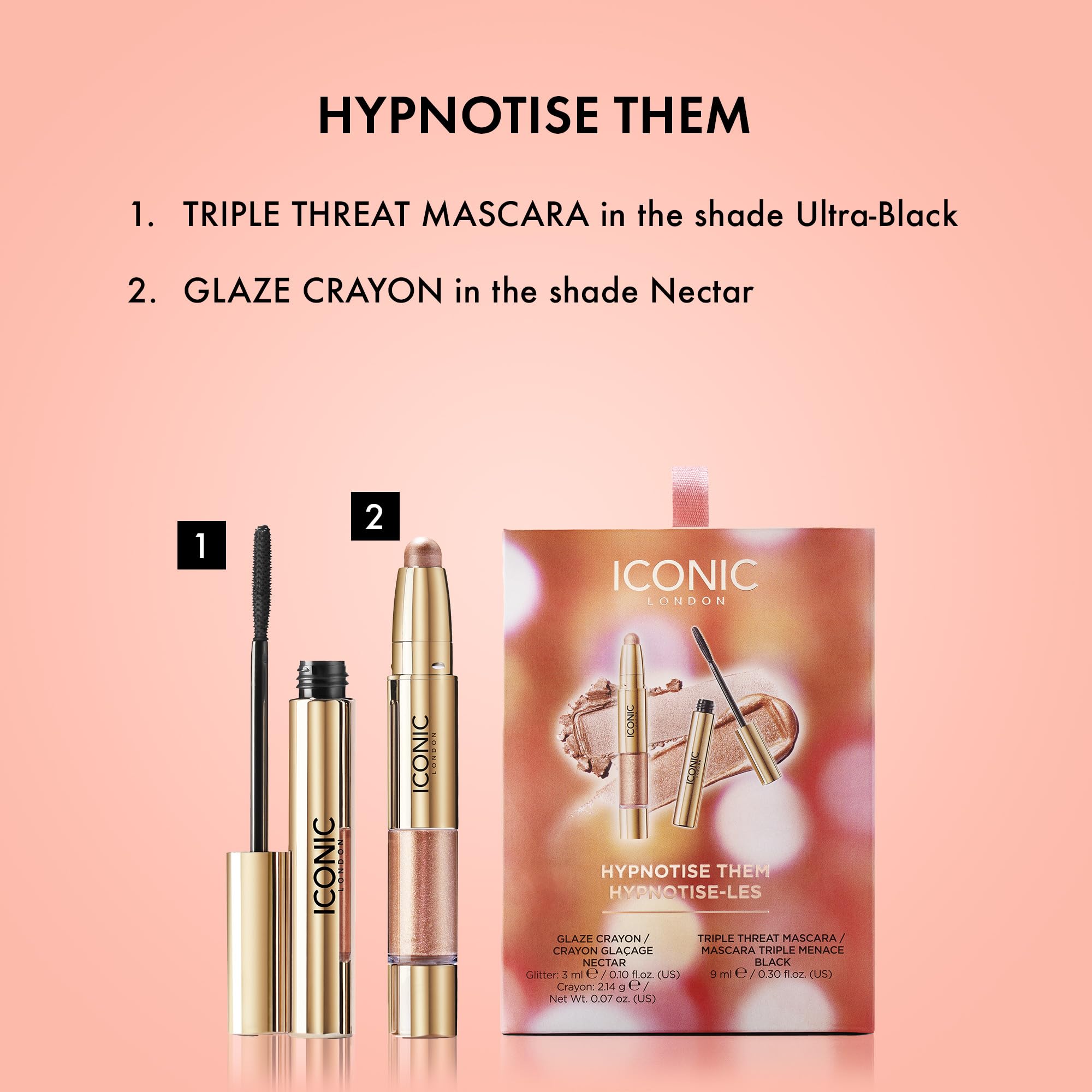 Foto 2 | Set De Regalo Iconic London Hypnotize Them Con Máscara Triple Threat - Venta Internacional.