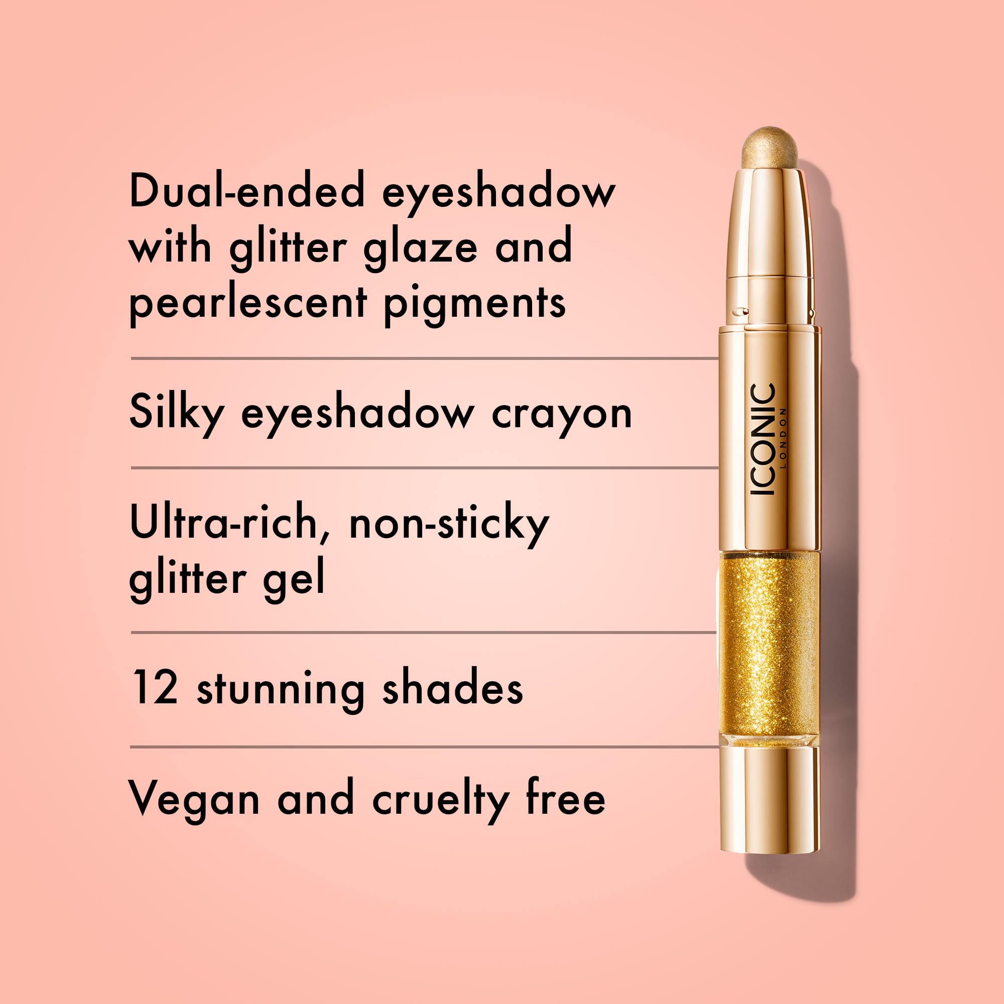 Foto 2 | Lápiz De Sombra De Ojos Iconic London Glaze Crayon Goldmine, 27 Ml - Venta Internacional.