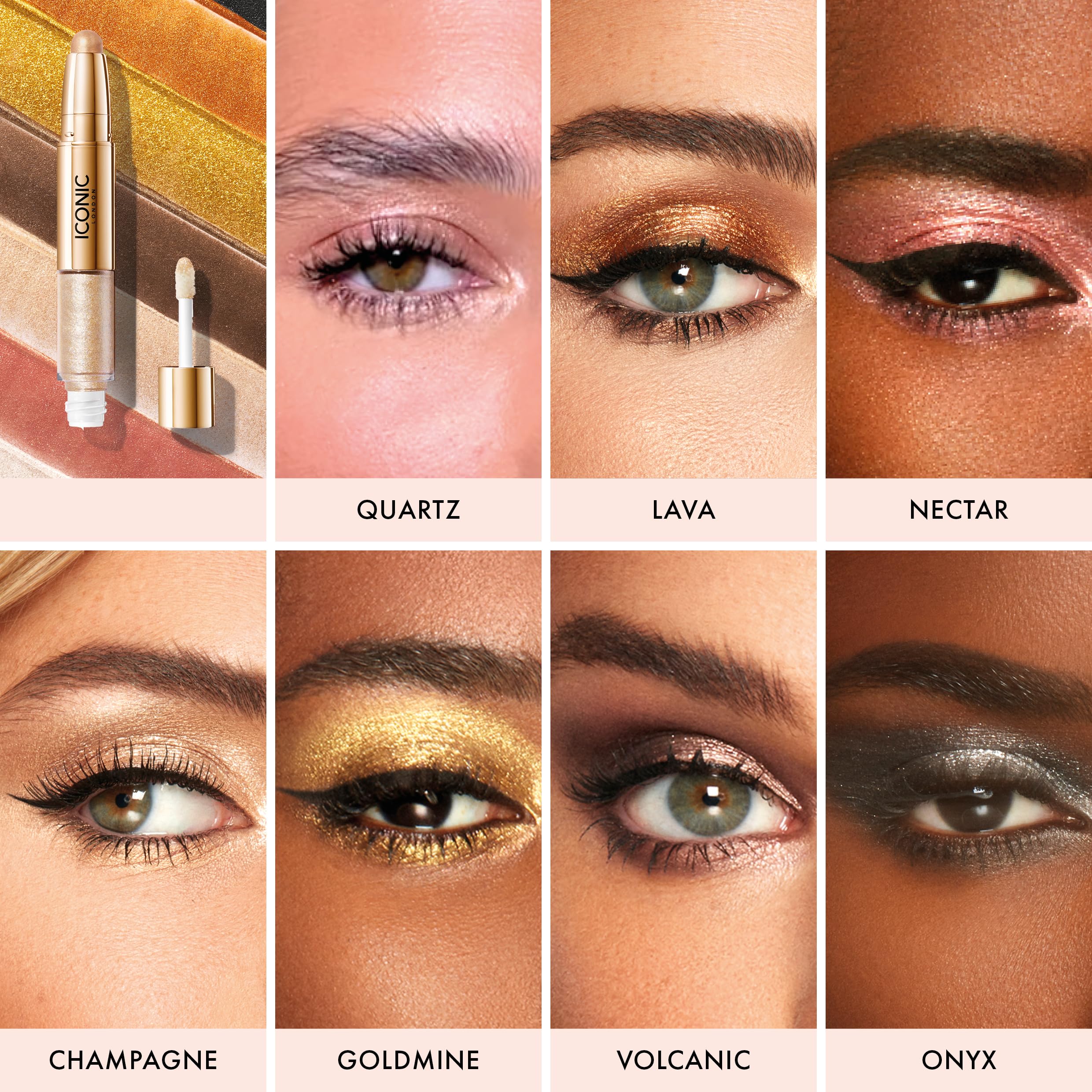 Foto 5 pulgar | Lápiz De Sombra De Ojos Iconic London Glaze Crayon Goldmine, 27 Ml - Venta Internacional.