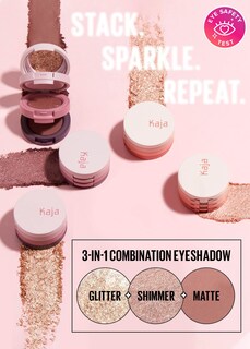 Foto 3 | Trío De Sombras De Ojos Kaja Beauty Bento Collection 16 Peach Madeline - Venta Internacional.