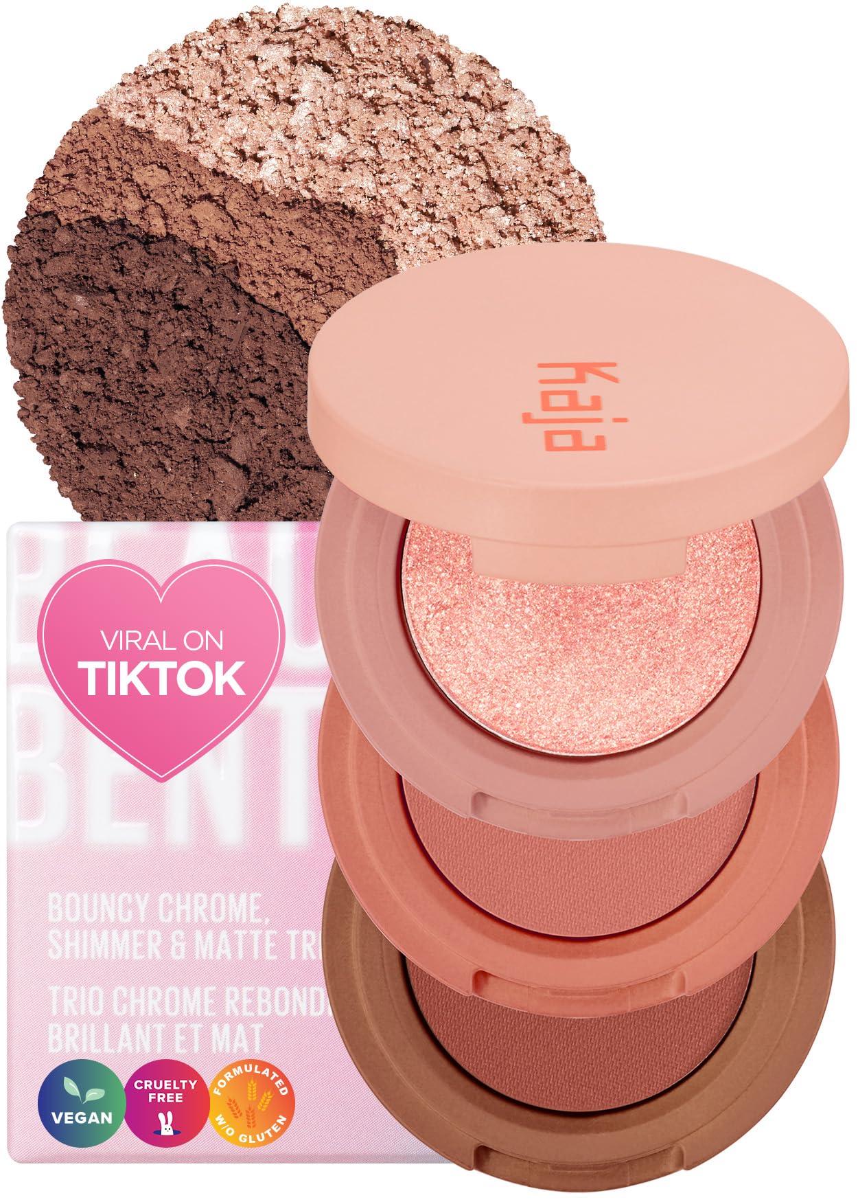 Paleta De Sombras De Ojos Kaja Beauty Bento 08 Chocolate Dahlia - Venta Internacional.