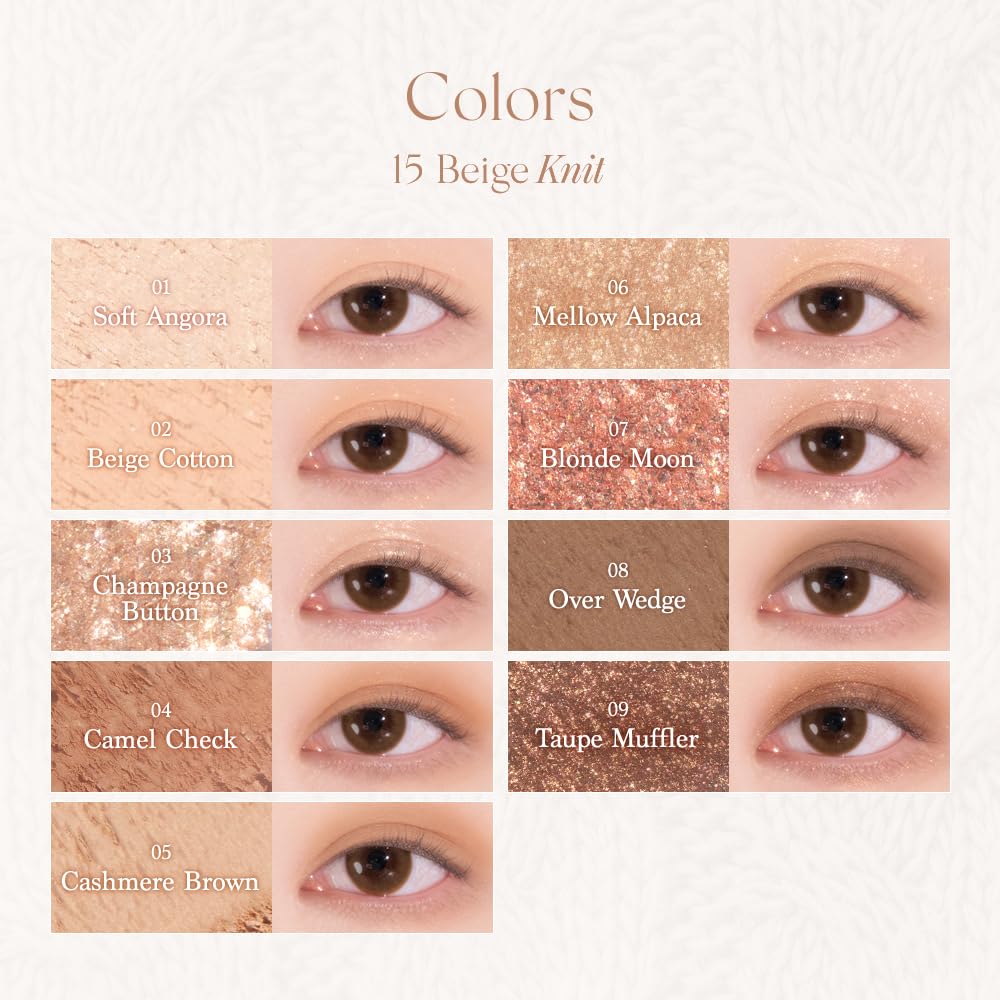 Foto 6 pulgar | Paleta De Sombras De Ojos Dasique Shadow #15 Beige Knit Vegan - Venta Internacional.