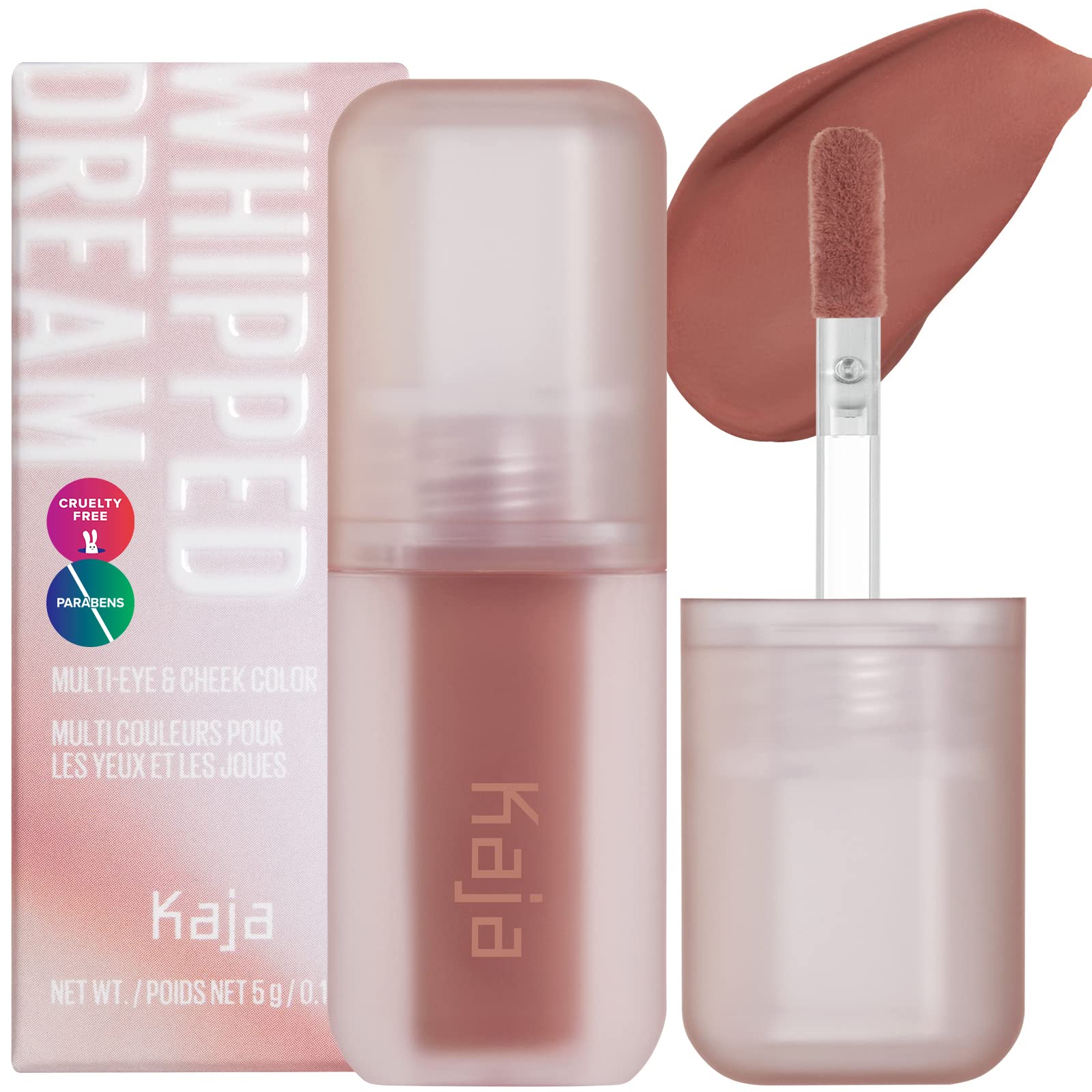 Sombra De Ojos Líquida Y Colorete Kaja Whipped Dream 03 Rose Macaron - Venta Internacional.