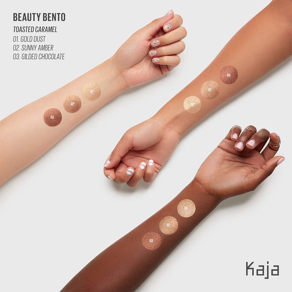 Foto 3 pulgar | Trio De Sombras De Ojos Kaja Bouncy Gilded Bronze Tones 0.9 Ml Travel - Venta Internacional.