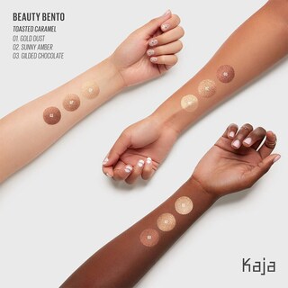 Foto 2 | Trio De Sombras De Ojos Kaja Bouncy Gilded Bronze Tones 0.9 Ml Travel - Venta Internacional.