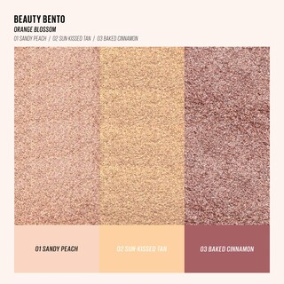 Foto 3 | Trio De Sombras De Ojos Kaja Beauty Bento Collection Peach Orange - Venta Internacional.