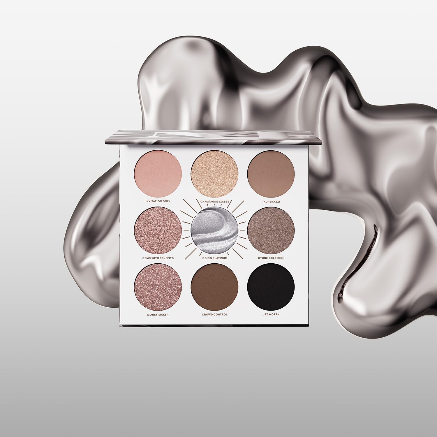Foto 5 pulgar | Paleta De Sombras De Ojos Morphe Rich & Foiled Artistry Going Platinum - Venta Internacional.